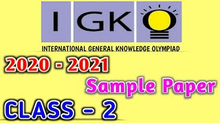 IGKO Sample Paper || Class 2 || 2020-2021