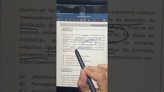 Resolução de questões de concursos em farmacologia. Todo dia tem questão!