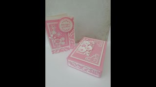 How I made this beautiful A6 box and card from Card Making Magic .