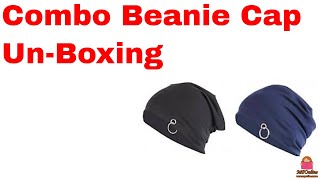 Unboxing pack of two beanie from Paytm Mall