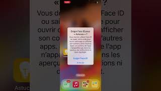 Comment protéger une app avec Face ID ou Touch ID sur son iPhone IOS 18 #appleios #astuce #ios