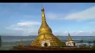 Floodwaters swallow Myanmar pagoda