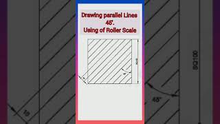 Drawing 45 degree parllel line 1