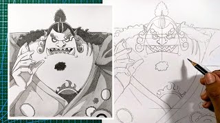 Cara Menggambar Jinbei [One Piece] | Drawing Jinbei - Step by Step