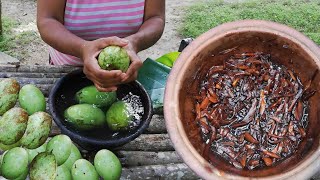 A Sweet Dessert from Sour Mango | Mixed in Sugar Syrup  | Tasty Snack Recipes by Village Grandma