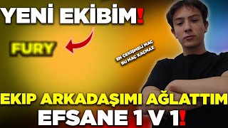 EKİP ARKADAŞIMI AĞLATTIM 😂 YENİ EKİBİM !! PUBG MOBİLE