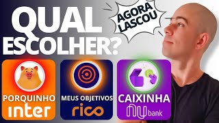 Caixinhas x Meu porquinho x Meus objetivos |  Qual escolher?