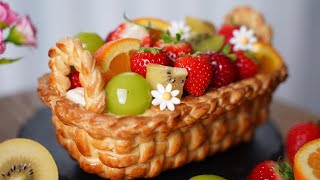 이런 과일 바구니 추석선물은 어떠세요?  Amazing Fruit Tart Recipe l Vanilla Crème Légère l  Fruit Compote