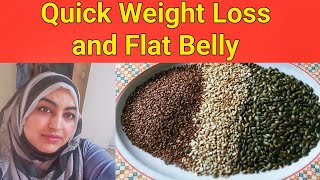 Weight loss with Flaxseeds // Secret for glowing Skin and Long hair // belly fat burner #catmom