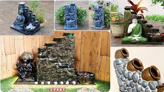 Cement Crafts - Amazing 5 Best Homemade Indoor Strongest Waterfall Fountains | Cemented Life Hacks