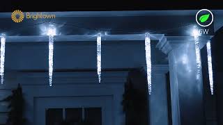 Brightown Christmas LED Twinkle Icicle String Lights, Ice Cycle