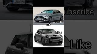 MERCEDES C CLASS VS MINI COOPER YOUR FAVOURITE CAR#short