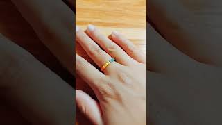 making a rainbow ring 💍 🌈