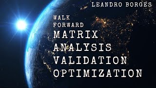 Walk Forward Analysis (WFA), Optimization (WFO), Matrix (WFM), Efficiency (WFE) e Validation(WFV)