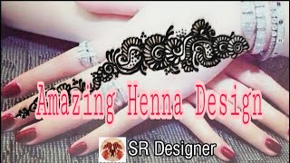 Amazing Henna Design./ Beautiful and Easy Mehndi Design.//  SR Designer