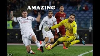 Donnarumma All Saves Against AS Roma (Man of the Match) - HD