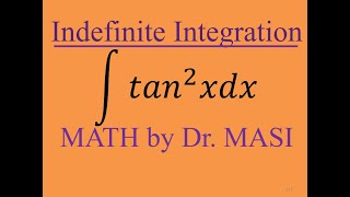 Integral of tan^2x