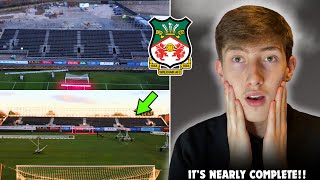 *NEW* WREXHAM AFC IMAGES OF THE NEW 2,289 CAPACITY TEMPORARY STAND HAS PEOPLE EXCITED…