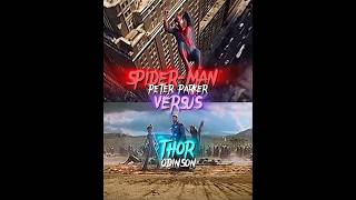 Thor Vs Spiderman #shorts