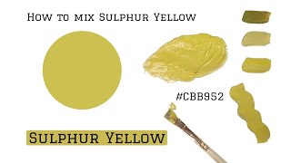 Sulphur Yellow | How to mix Sulphur Yellow Color | Acrylic Color Mixing