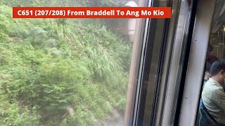 [Half Day][SMRT] C651 (207/208) from Braddell to Ang Mo Kio