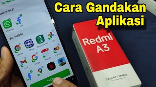 Cara menggandakan aplikasi di hp Redmi A3 terbaru 2024