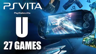 The PSVita Project - Compilation U - All PlayStation Vita Games