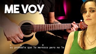 Me Voy - Julieta Venegas GUITARRA ACORDES Cover  | COMPLETO Christianvib