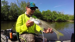 Fun Birthday kayak fishing on the river