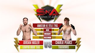 Shock N Awe 35 - Jordan Hasler vs Charlie Pearce - Welterweight Amateur Kickboxing Title 77kg