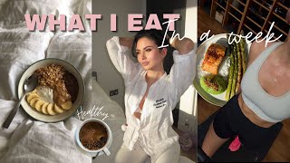 What I eat in a week | realistic, trying to eat healthy, high protein recipes, gym routine, Halara