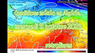 احوال الطقس في الجزائر غدا الاربعاء 11 اكتوبر 2023  الولايات المعنية