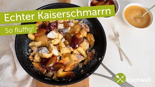 Echter Kaiserschmarrn: Fluffig und köstlich – Mit Apfelmus & Zwetschgenröster | einfaches Rezept