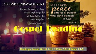 2nd  Week of Advent I A Gospel Reading I December 10, 2023.