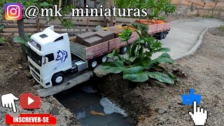 viajando com meu caminhão volvo 440 rodotrem #miniaturasdecaminhão #miniaturas