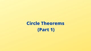 Circle Theorems (Part 1): Trigonometry: CSEC Math: CXC Mathematics: CSEC Mathematics: Adobe Math Lab