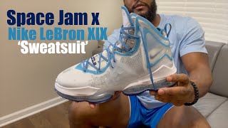 Space Jam x Nike LeBron 19 'Sweatsuit' Pick-Up & On Feet Review!!!