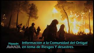 Información a la Comunidad del Ortigal en tema de Riesgos Y desastres