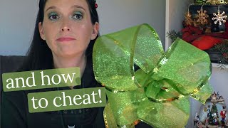 How to Make a BOW for Christmas Tree Decorating!