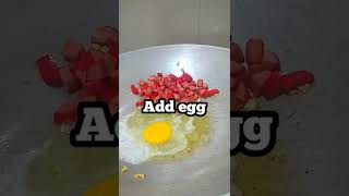 EASY WAY TO COOK GARLIC FRIED RICE #shorts #shortsvideo #shortvideo #short