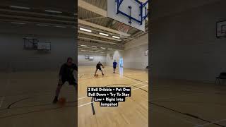 2 Ball Dribble + Put One Ball Down + Try To Stay Low + Right Into Jumpshot