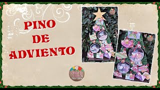 PINO DE ADVIENTO NAVIDEÑO - MUY ORIGINAL - NAVIDAD 2023 - #scrapbooking #navidad #scrapnavideño