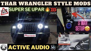 THAR from Prayagraj got 3 Way ACTIVE 13 Speaker SQ Audio Upgrade 🔊 SUPER se UPAR 💯| CAR MAN INDIA