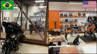 🖤🧡 INSIDE A KTM & HARLEY DEALER IN BRAZIL 🧡🖤