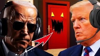 US Presidents Play Roblox Doors at Donald's House | Trump vs Biden