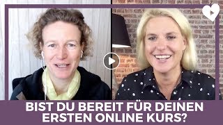 Online Kurs erstellen - bist du bereit? Live Interview mit Marit Alke und Birgit Quirchmayr