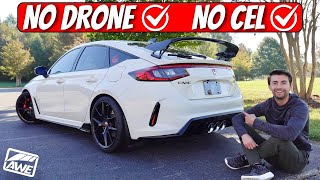 BEST FULL Exhaust for the Honda Civic Type-R! No Drone and No CEL!