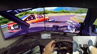 🔴Triple Monitor POV Drifting (Assetto Corsa Mods)