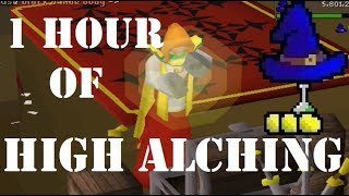 1 Hour of High Alching (75K Magic XP) - OSRS Magic Training Guide