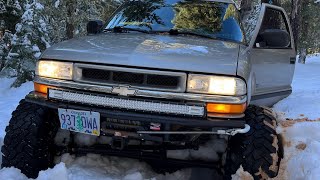 S10 on 40s New years day snow run